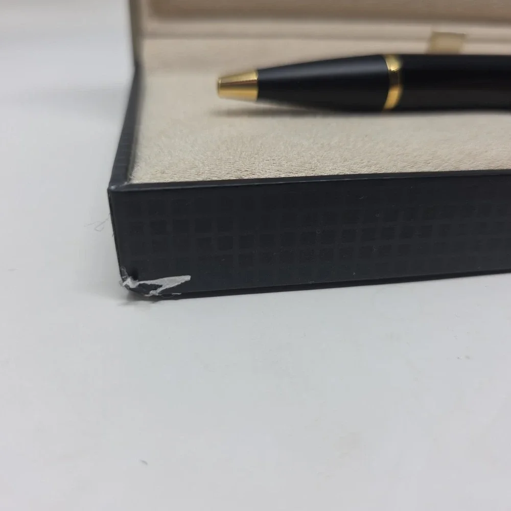 Parker Black Lacquer Gold Trim Ballpoint Pen w/ Box – Custom Baehre Real Estate